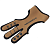 Перчатка для стрельбы из лука TopArchery неопрен, цвет коричневый, р.L (8-9 см)