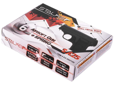 Пистолет страйкбольный Stalker SA25 Spring (Colt Model 1908) кал.6 мм, металл, 80 м/с