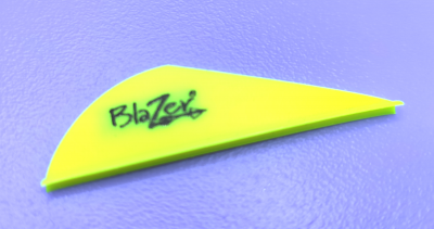 Оперение Blazer Vanes 2" цвет Neon Yellow, вес 0,38 г,  длина 5,08 см., высота 1,45 см 