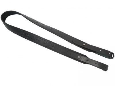 Ремень погонный с противоскользящей накладкой, с регулировкой, кожа, цвет черный  (220360033)