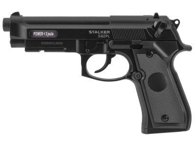 Пистолет пневматический Stalker S92PL (Beretta 92) кал.4,5 мм, плс, 120 м/с (ST-12051PL)