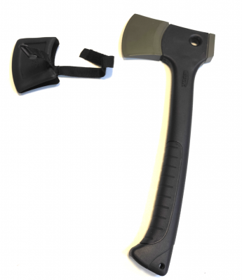 Топор эргономичный Buck Camp Axe сталь 5160 Carbon Steel, рукоять GRN, чехол (0757 BKM-B)