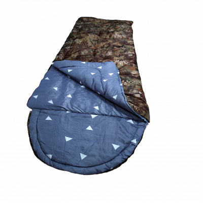 Спальный мешок Аляска BalMax (-15С°) 250х90 см., ткань Оксфорд, цвет КМФ/Мох/Урбан, одеяло