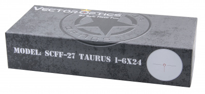 Прицел Vector Optics Taurus FFP 1-6x24 - сетка VTC-CMIL, d-30мм, подсветка (SCFF-27)
