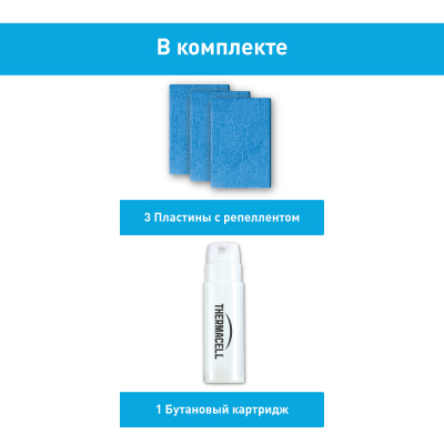 Набор расходных материалов для прибора THERMACELL MR 000-12 (1 картридж, 3 пластины)