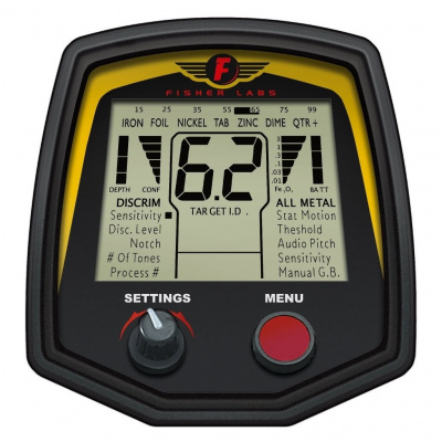 Металлоискатель Fisher F75 катушка DD 7х11'', частота 13 кГц, монета до 45 см, люк до 2,2 м, 4хАА