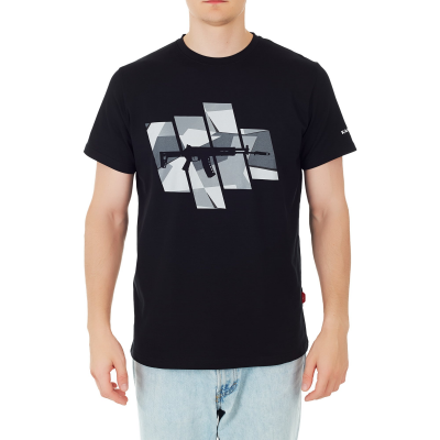 Футболка с принтом "АК-12 Gen2"; черная; размер M (KKF000050)