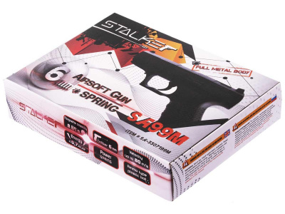 Пистолет страйкбольный Stalker SA99M Spring (Walther P99) Мини кал.6 мм, металл, 80 м/с
