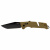 Нож складной полуавтоматический SOG Trident AT Flat Dark Earth 11-12-12-41 сталь CRYO D2, рукоять коричневый GRN, замок AT-XR Lock
