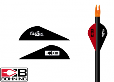 Оперение Blazer Vanes 2" цвет Black, вес 0,38 г, длина 5,08 см., высота 1,45 см