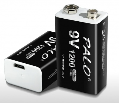 Аккумулятор литиевый PALO Крона 9V 1200mAh