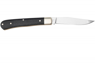 Нож складной Boker 110042 Trapper Uno Jute Micarta Black сталь 440С, рукоять микарта, замок Slip Joint