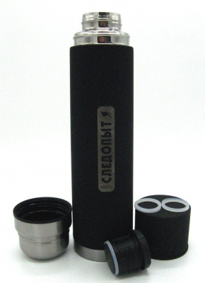 Термос "СЛЕДОПЫТ-COSMOS"с двойной крышкой 1,0 литр, до 6-ти часов (PF-TM-06)