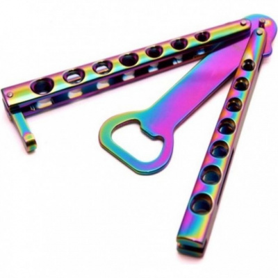 Тактическая открывашка - бабочка Magnum 09SC010 Rainbow Balisong