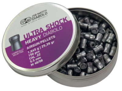 Пуля пневматическая JSB Ultra Shock Heavy кал. 5,5 мм (1,645 г, 150 шт.)