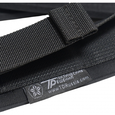 Оружейный ремень ДОЛГ "Биатлон" (чёрный), быстросъемные антабки QD SLS