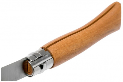 Нож хозяйственный Opinel 07 VRN - клинок 7 см, углеродистая сталь XC90, рукоять бук, замок Viroblock (113070)