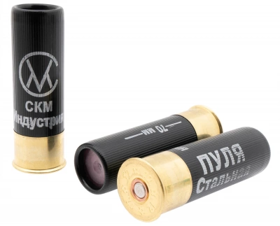Патрон 12/70 СКМ  пуля Тандем  стальная  32 гр. П/К