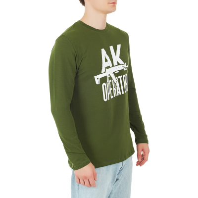Лонгслив с принтом «АК Operator Gen2»; хаки; размер XXL (KKL000065)
