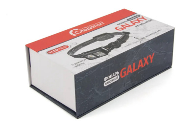 Фонарь налобный Сибирский Следопыт "GALAXY" 4 LED Белый и Красный свет, аккумулятор 1шт.x18650 Li-Pol (PF-PFL-HL59)