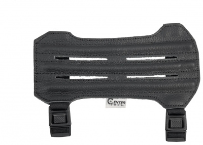 Крага охотничья Centershot 19 см, кожа, цвет чёрный (CSK-19BK)
