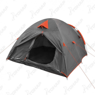 Палатка трёхместная TORINO-3 Premier Fishing (215х220х135 см, тамбур, антимоскитная сетка) (PR T-3-GR)