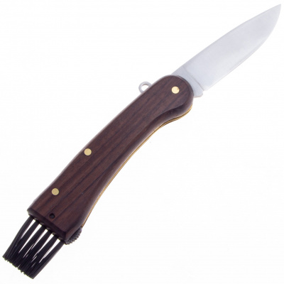 Нож грибника складной Fox F404 Mushrooms Knife сталь 420C, рукоять Палисандр, замок Slip Joint, клинок Satin