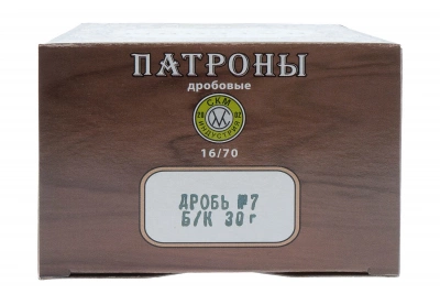 Патрон 16/70 №7 б/к 30г СКМ