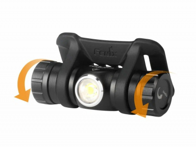 Фонарь налобный Fenix HM23 240 люмен + 2 красных диода, свет до 88 метров, аккумулятор 1шт.х14500 Li-Ion/1шт.хАА