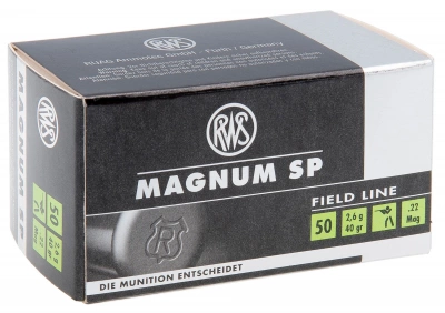 Патрон .22 WMR DN 2.6 SP Magnum  (50 шт.)