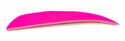Оперение натуральное AMG 4" Parabol RW-Pink вес 0,2 г, длина 10,1 см., высота 1,3 см