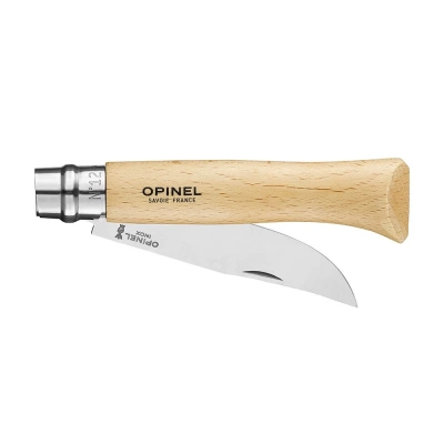 Нож хозяйственный Opinel 12 VRI - клинок 12 см, нержавеющая сталь Sandvik 12C27, рукоять бук, Viroblock (001084)