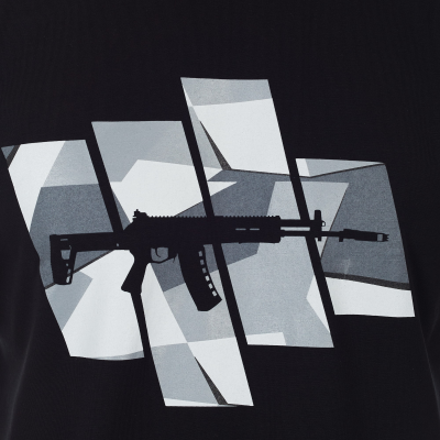 Футболка с принтом "АК-12 Gen2"; черная; размер M (KKF000050)