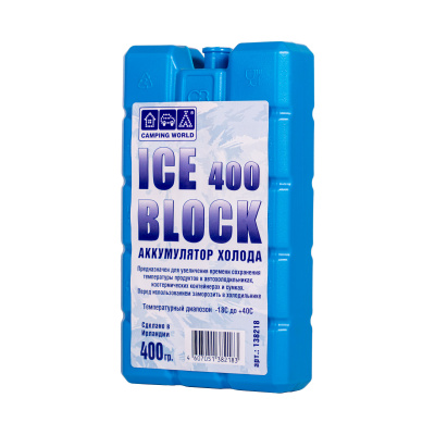 Аккумулятор холода гелевый Camping World Iceblock 400 гр.