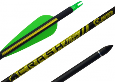 Стрела лучная микс карбон Centershot Crush 550 оперение Parabolic 3