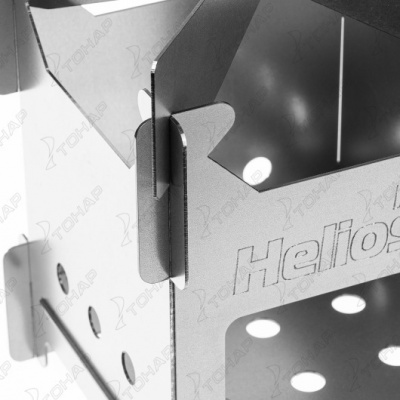 Печь-щепочница складная Helios ПМ-07 195х195х250 мм, сталь 1,5 мм