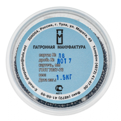 Дробь №7 (1,5кг) ЛОТ (ПМ)