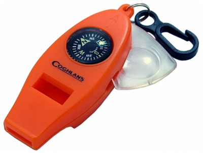 Свисток туристический COGHLANS 0045o с 4-мя функциями, цвет оранжевый