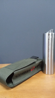 Газоразгруженный закрытый ДТК MG Ultra проточного типа OMEGA-12 для АК-12 и TR-3 кал. 5,45х39 - нерж.сталь, L-160мм, п/п d-45мм, крепление на байонет консол.типа