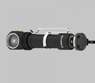 Фонарь налобный Armytek Wizard C2 WR Magnet USB Белый и красный свет/1100 лм/ до 98 м (F06901C)