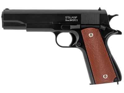 Пистолет страйкбольный Stalker SA1911 Spring (Colt 1911), кал.6 мм, металл, до 80 м/с