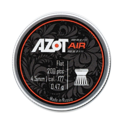 Пуля пневматическая "Azot Air" Flat 4,5 мм, 200 шт./бан.