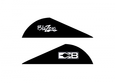 Оперение Blazer Vanes 2" цвет Black, вес 0,38 г, длина 5,08 см., высота 1,45 см