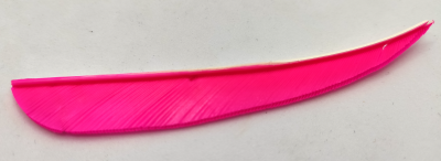 Оперение натуральное AMG 4" Parabol RW-Pink вес 0,2 г, длина 10,1 см., высота 1,3 см