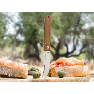 Нож складной Boker 01BP0048 Rusticus сталь 420, рукоять дерево, замок Liner-Lock, клинок Satin