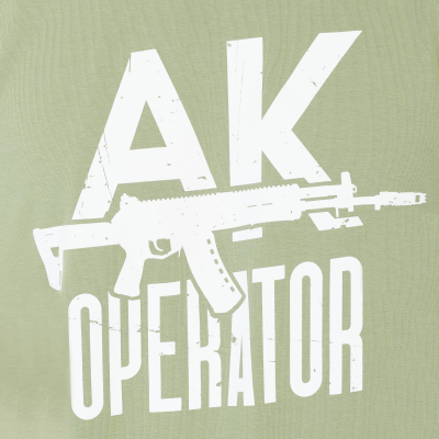 Футболка с принтом «АК Operator Gen2»; цвет олива; размер XXL (KKF000097)