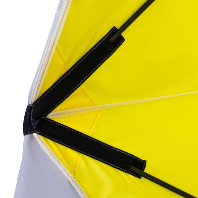 Палатка зимняя Premier Fishing PIRAMIDA 2,0x2,0х2,06м., люверсы, вентиляция, жёлто-серая (PR-ISP-200YG)