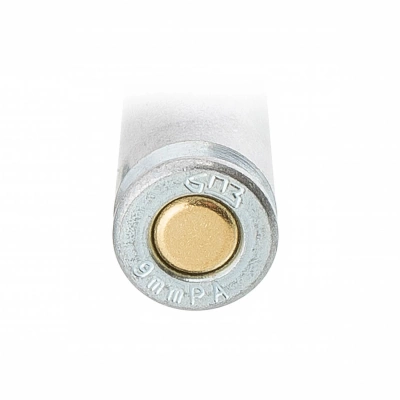 Патрон травматический 9 мм Р.А. с резиновой пулей гильза стальная оцинкованная БПЗ (16 шт.)