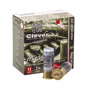 Патрон 12/70 Дробь 1  Clever 36 г  высокой скорости