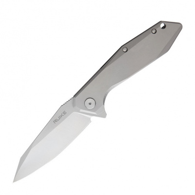 Нож складной Ruike P135-SF сталь Sandvik 14C28N, клинок Stonewash, рукоять 3Cr14N, замок Frame-Lock с Safety